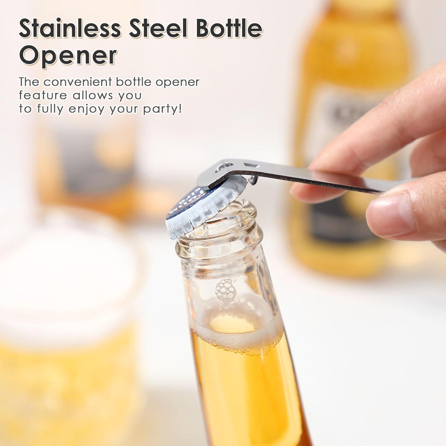 Paquete de 2 Abrelatas Manual Dunkive Acero Inoxidable 16.5 cm