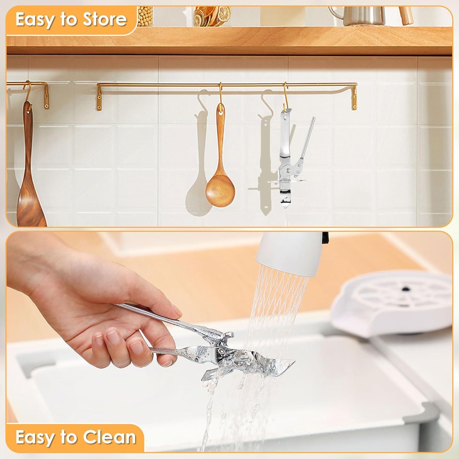 Paquete de 2 Abrelatas Manual Dunkive Acero Inoxidable 16.5 cm