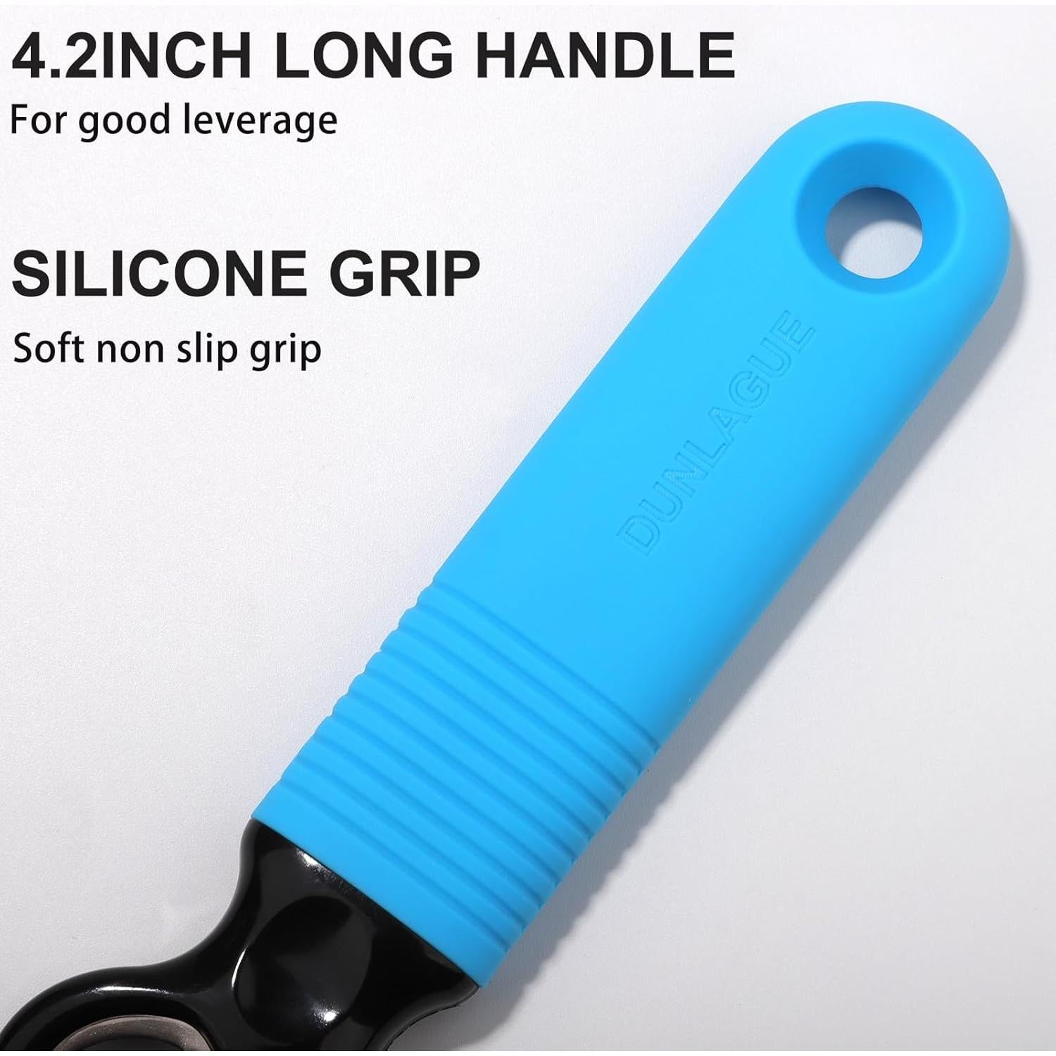 Abridor de Latas y Botellas DUNLAGUE 2 en 1 Azul