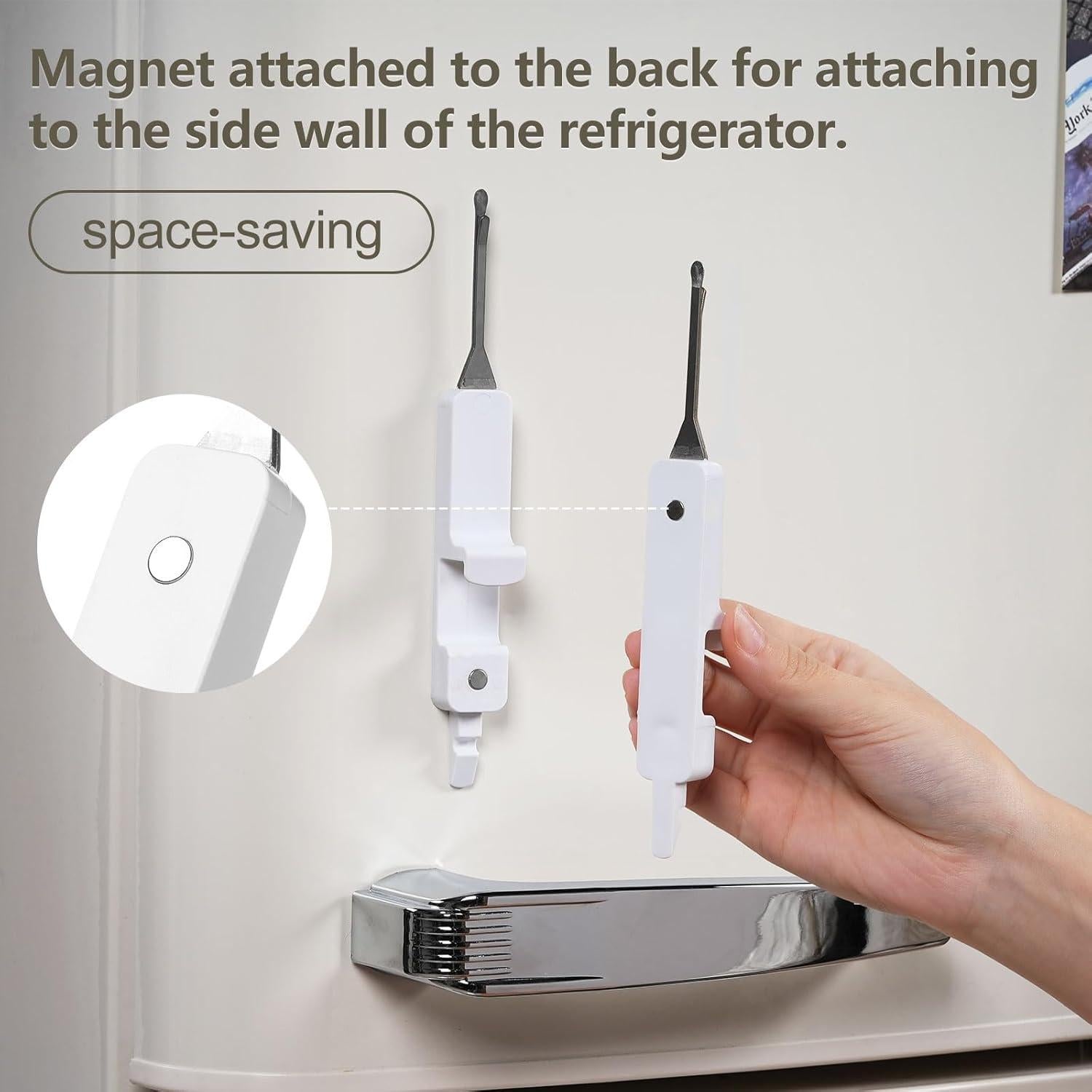 Abre frascos multifuncional GJFCWFTH 2 piezas blanco