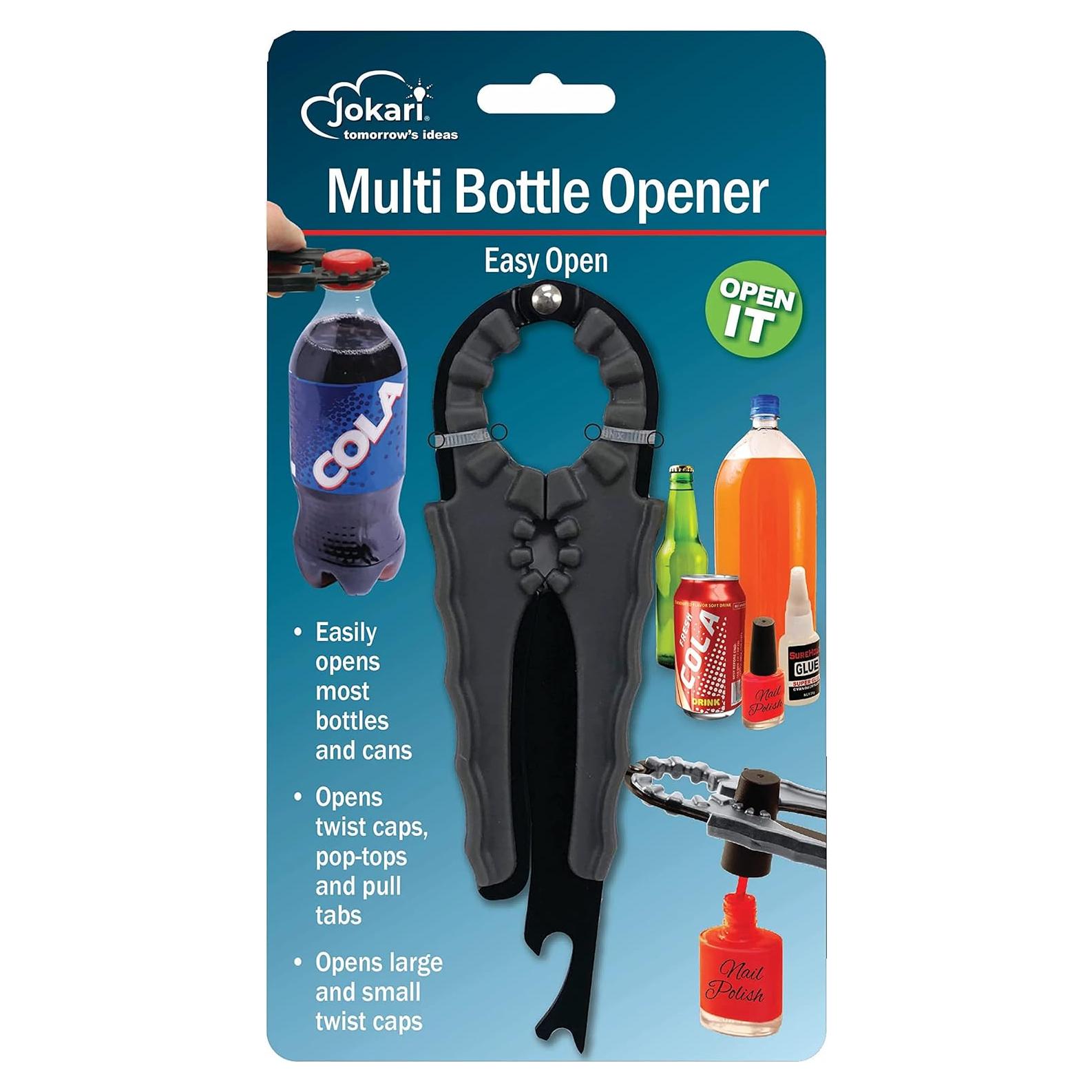 Abrebotellas Múltiple Jokari 3 en 1 Negro 22,86 cm