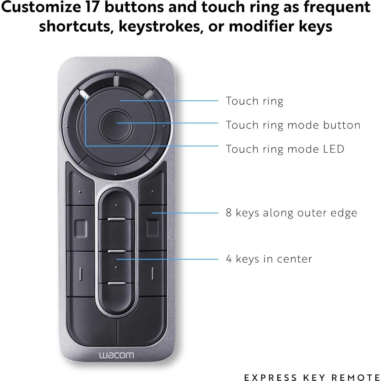 Control Remoto Wacom ExpressKey para Cintiq e Intuos Pro