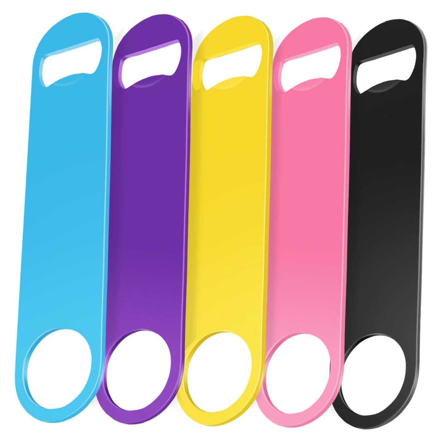 WEGAZ Abrebotellas de Cerveza Acero Inoxidable 5 Pack Colorido