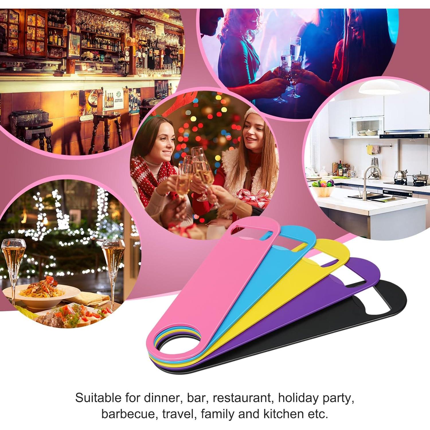 WEGAZ Abrebotellas de Cerveza Acero Inoxidable 5 Pack Colorido