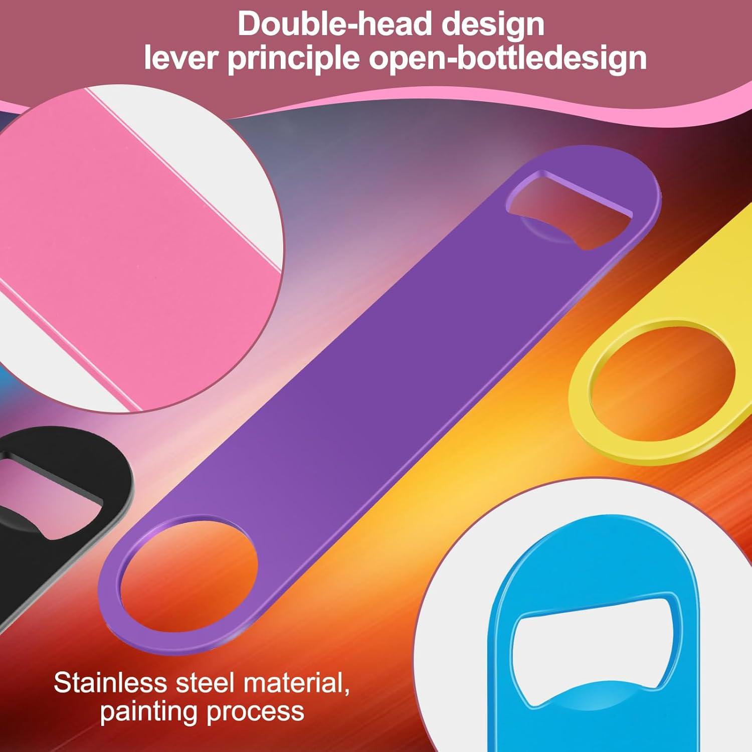 WEGAZ Abrebotellas de Cerveza Acero Inoxidable 5 Pack Colorido