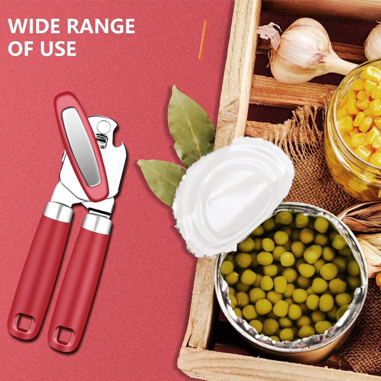 Abrelatas Manual Multifuncional OUTWAY Acero Inoxidable Rojo