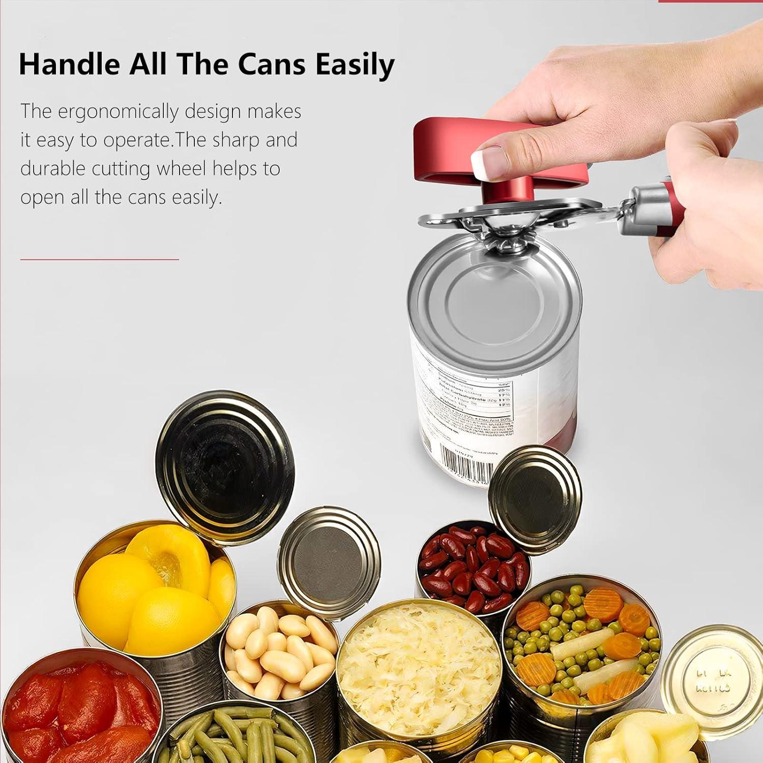 Abrelatas Manual Multifuncional OUTWAY Acero Inoxidable Rojo