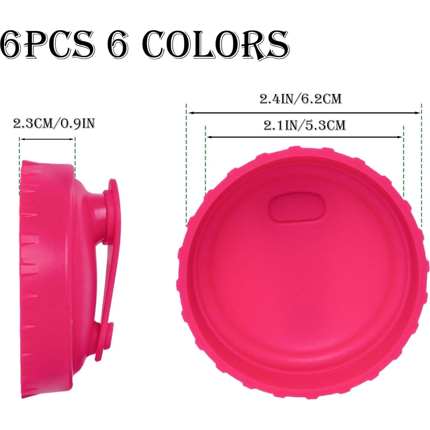 6 Tapas de Latas de Soda Silicona TIMEDIARY Reutilizables