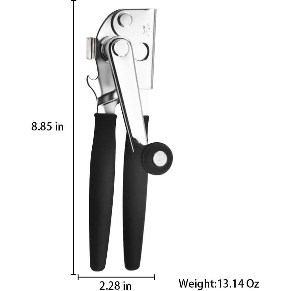 Abre Latas Manual VWMYQ Acero Inoxidable Negro 22.5 cm