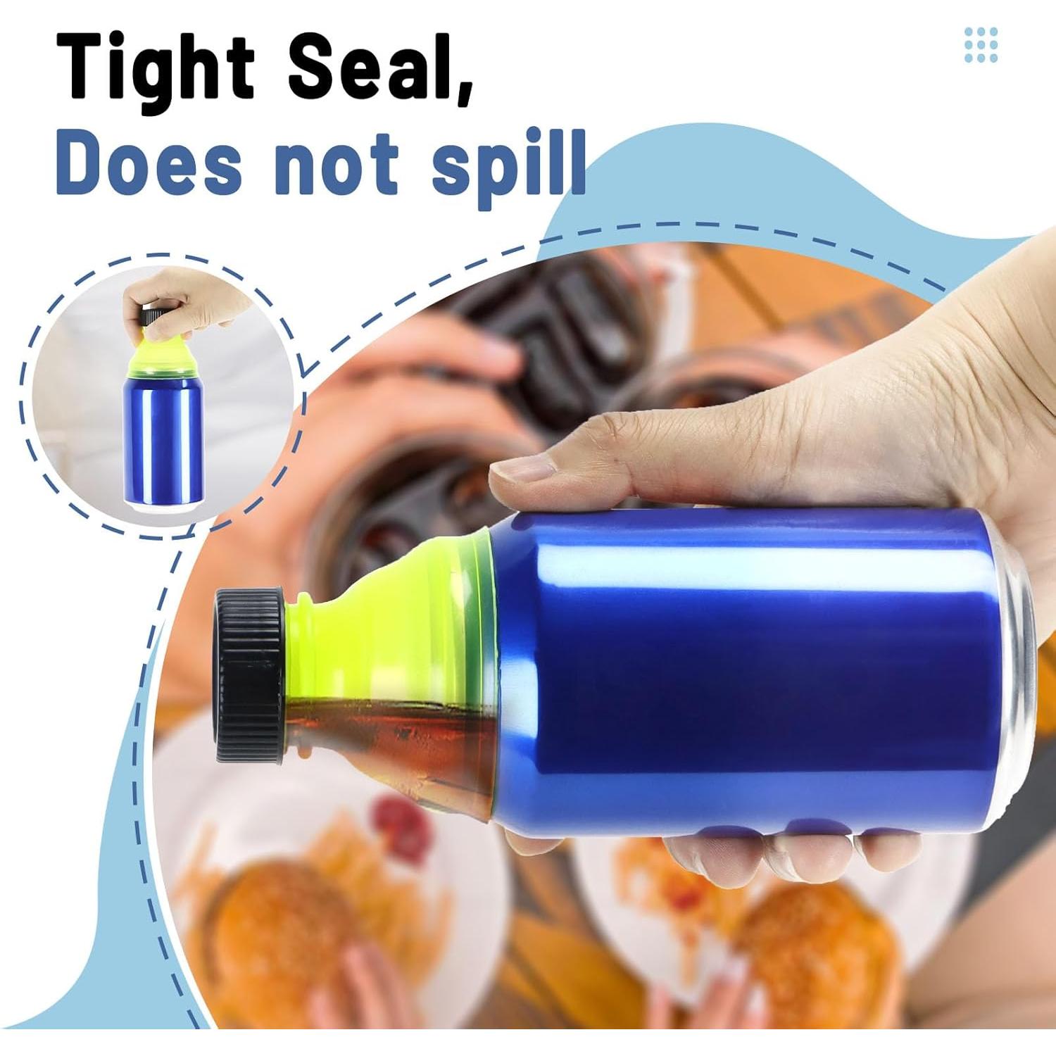 Paquete de 12 tapas reutilizables para latas Newbested