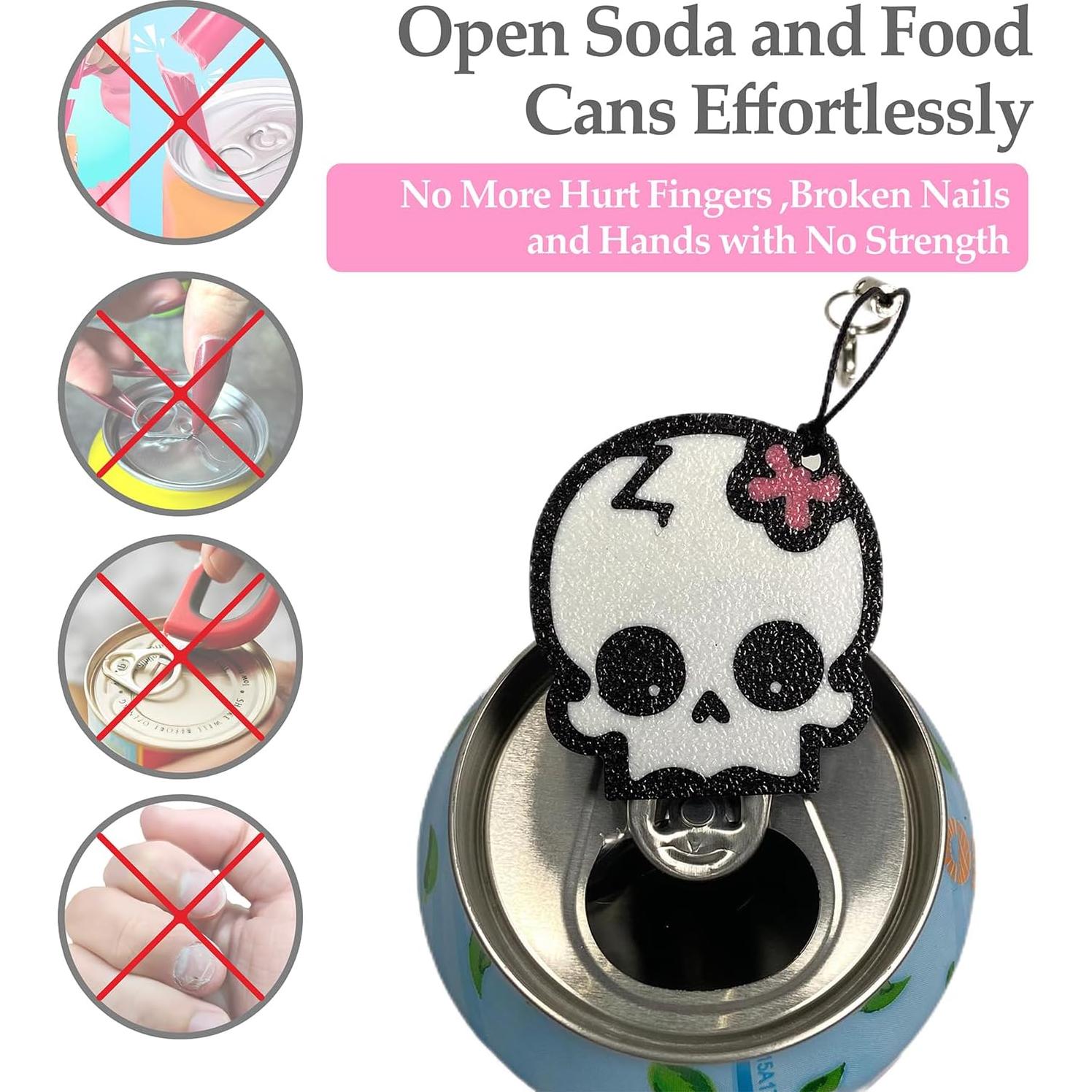 Abrebotellas de Lata CTABPALS Blanco para Uñas Largas