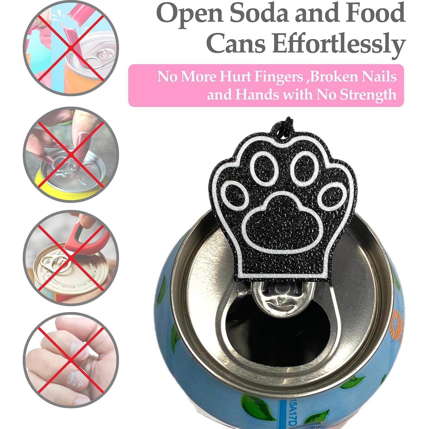 Abrebotellas de Lata Ctabpals Rosa para Uñas Largas