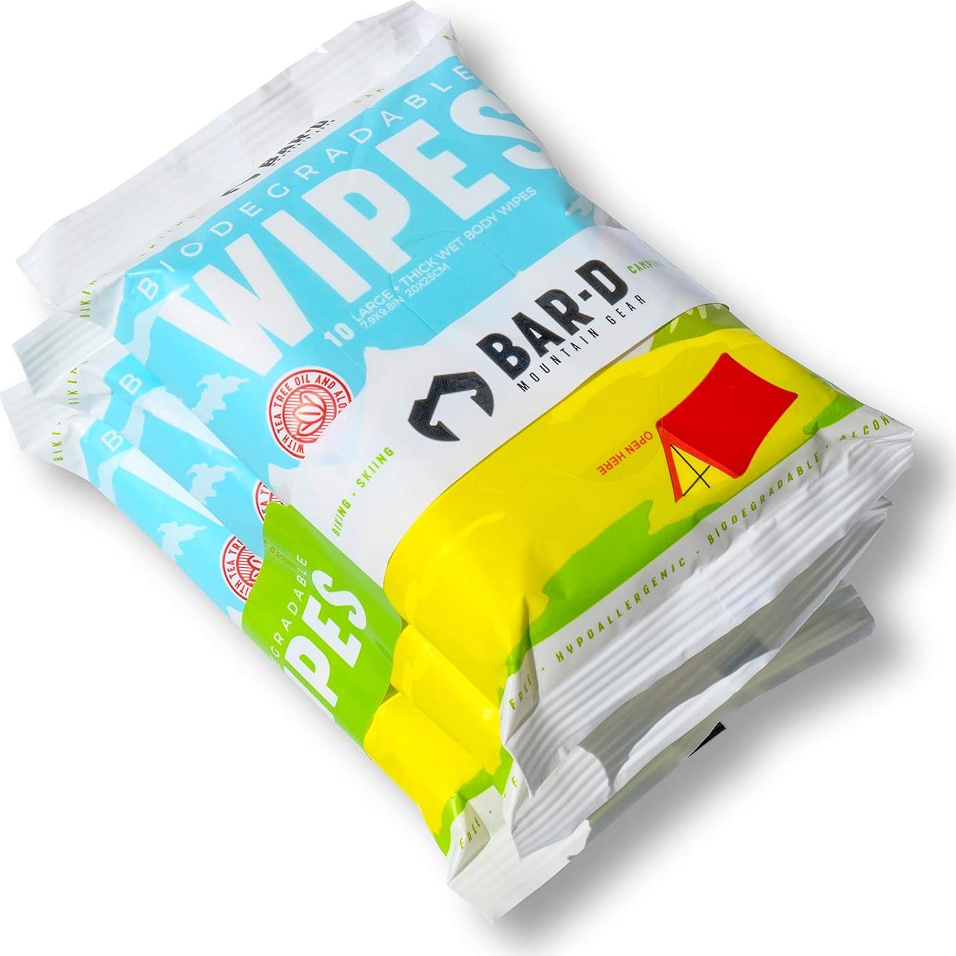 Toallitas Biodegradables Bar-D con Aloe Vera y Árbol de Té