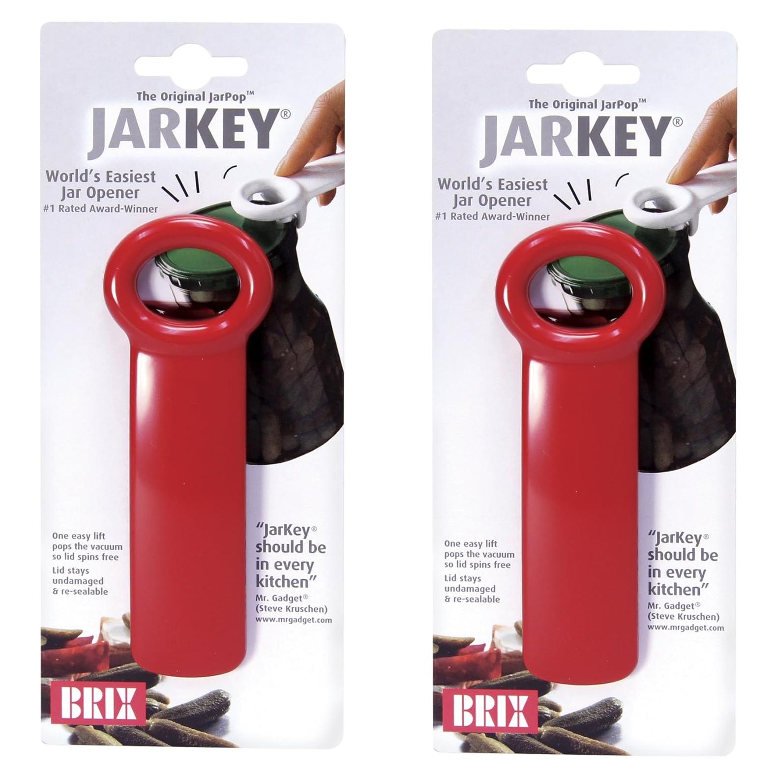 Abridor de Tarros Brix Original Rojo, Juego de 2, 14.27 cm