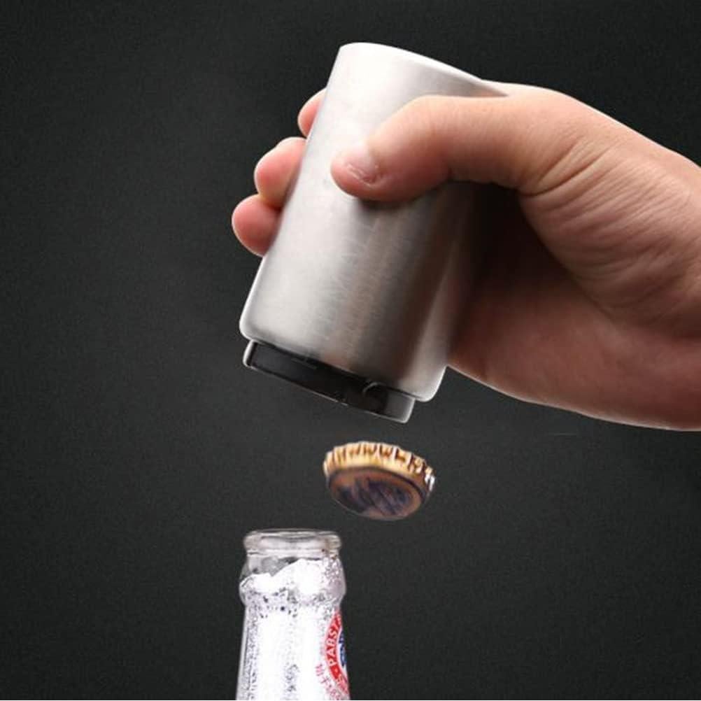 Abrebotellas Automático HTBMALL de Acero Inoxidable 8.5x5 cm