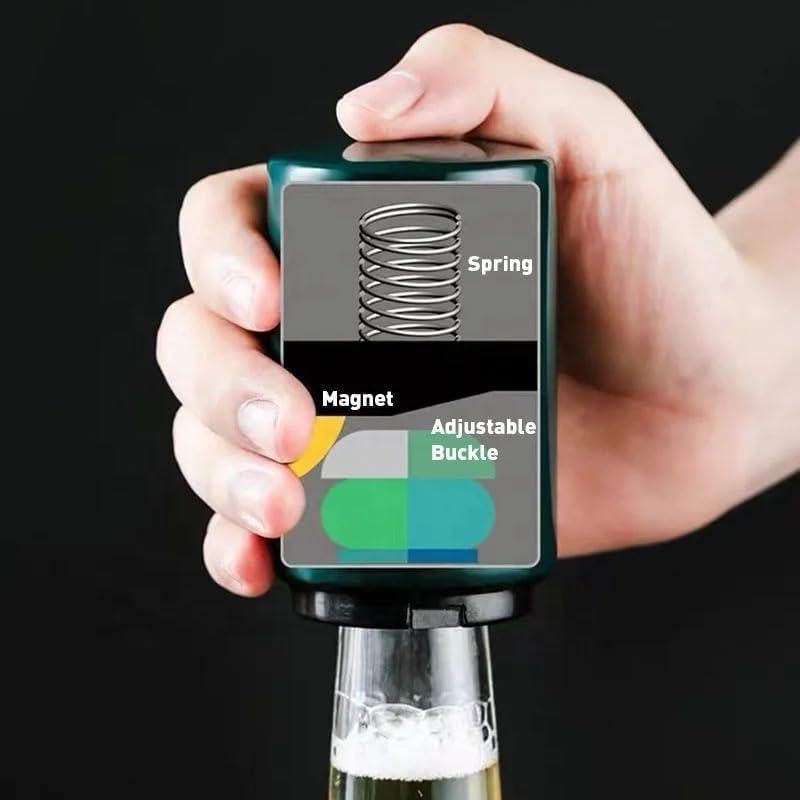 Abrebotellas Automático SAMADEX de Acero Inoxidable Rojo