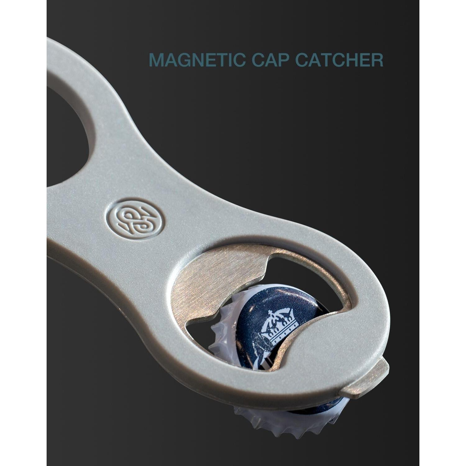 Abridor de Botellas 2 en 1 8SOM Magnético Gris