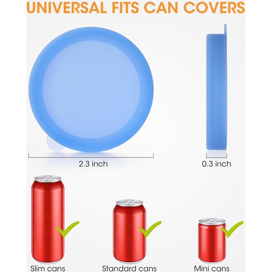 Tapas de Silicona Reutilizables Aieve para Latas - 6 Piezas