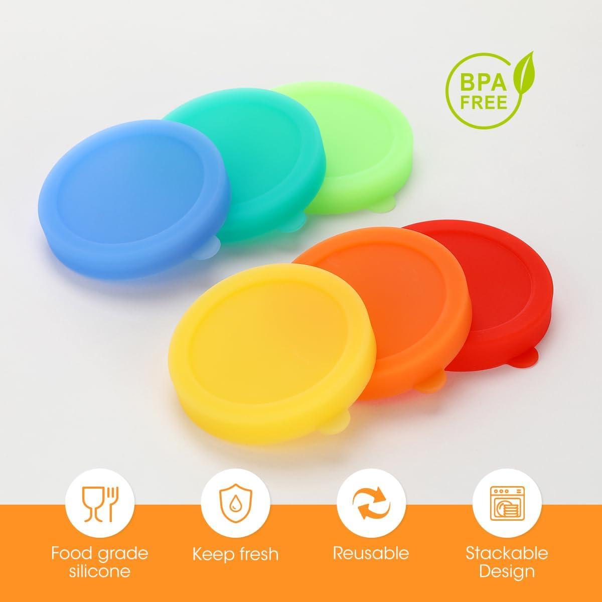 Tapas de Silicona Reutilizables Aieve para Latas - 6 Piezas