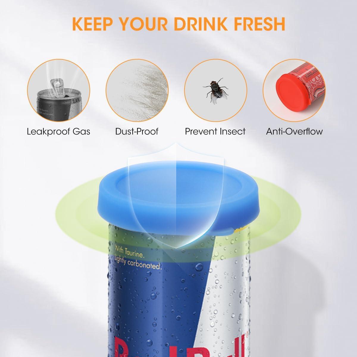 Tapas de Silicona Reutilizables Aieve para Latas - 6 Piezas