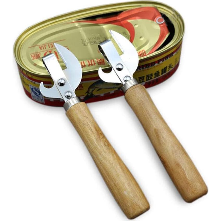 Abrelatas y Sacacorchos TEAMWILL 2 Piezas Acero Inoxidable