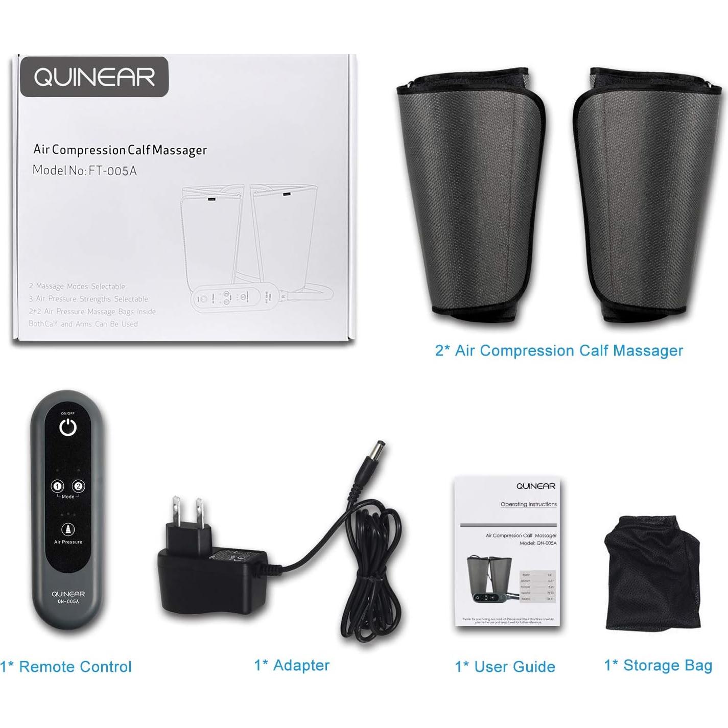 Masajeador de Piernas QUINEAR QN-005A con Compresión de Aire