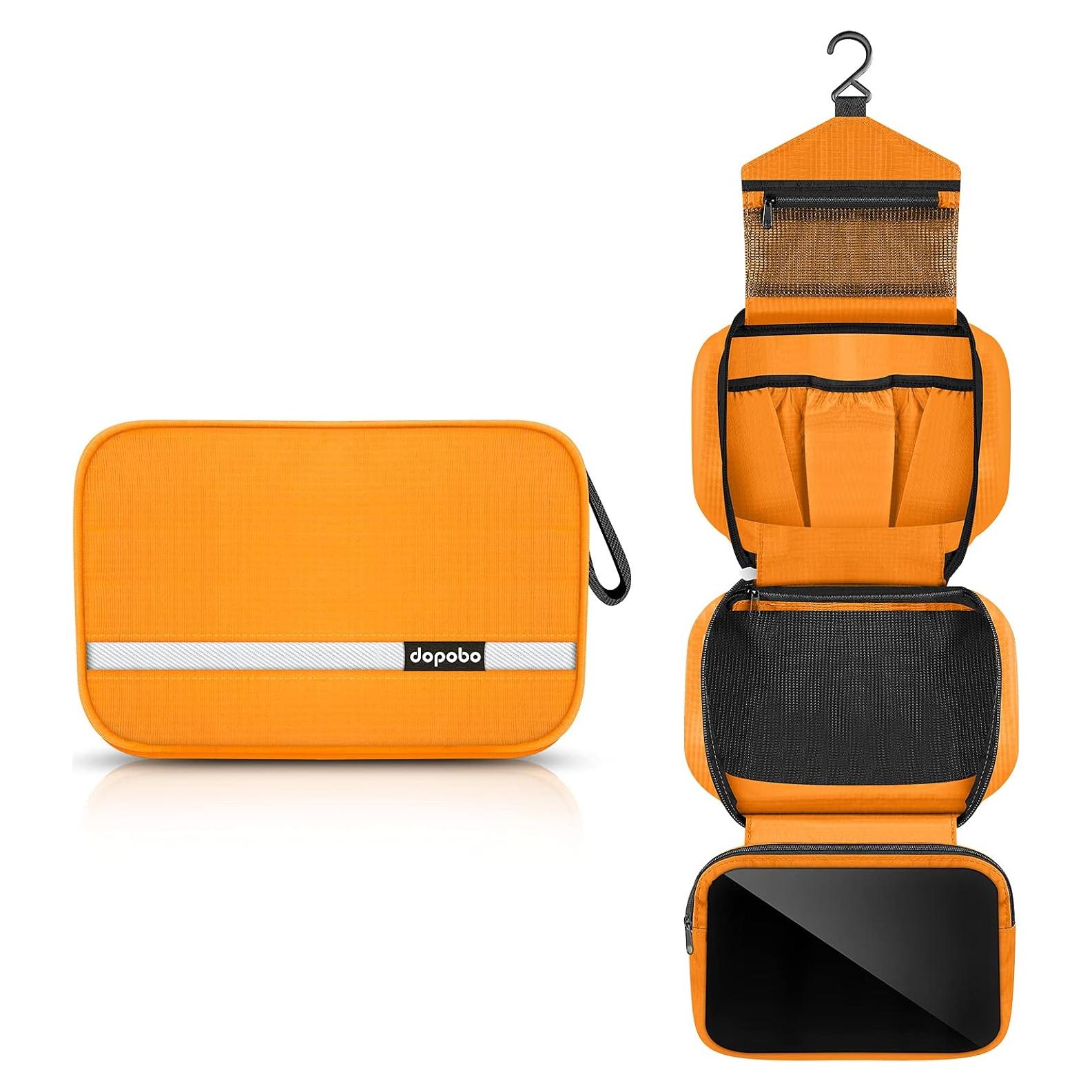 Bolsa de Aseo de Viaje Dopobo Naranja Impermeable 22x15x9 cm