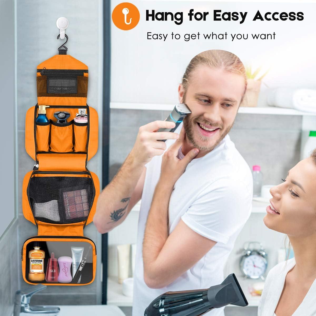 Bolsa de Aseo de Viaje Dopobo Naranja Impermeable 22x15x9 cm