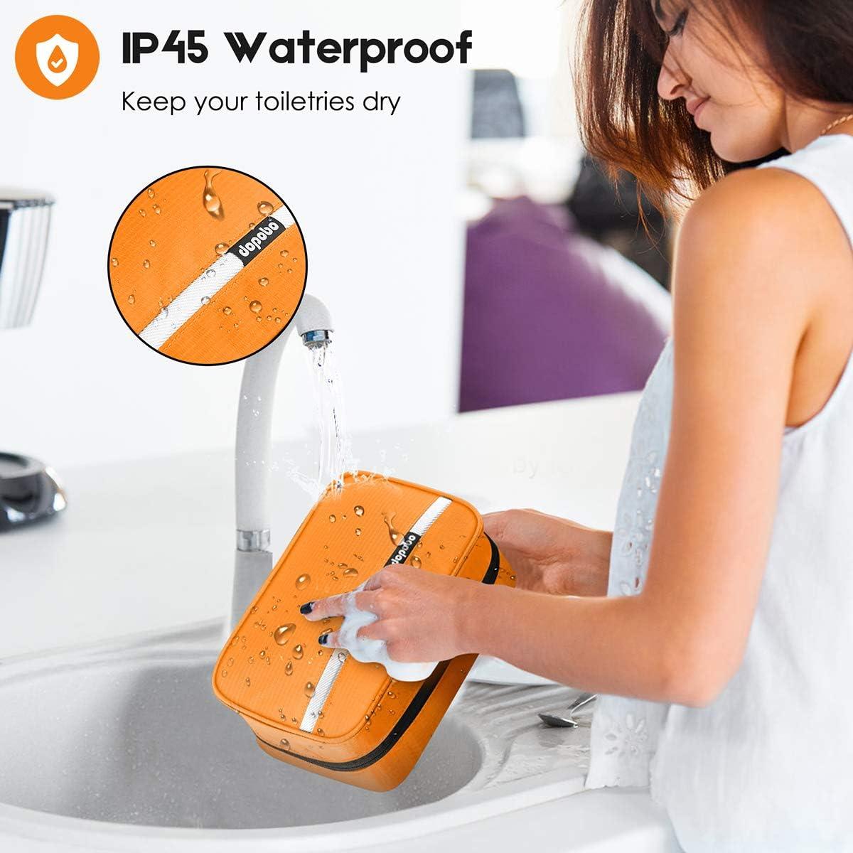 Bolsa de Aseo de Viaje Dopobo Naranja Impermeable 22x15x9 cm