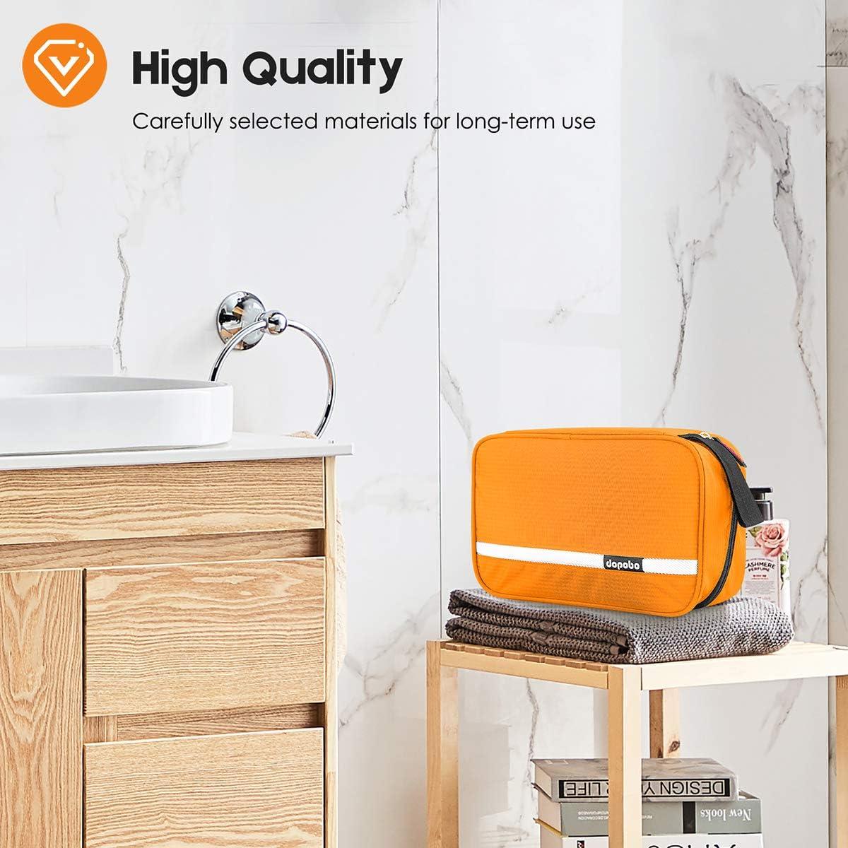 Bolsa de Aseo de Viaje Dopobo Naranja Impermeable 22x15x9 cm
