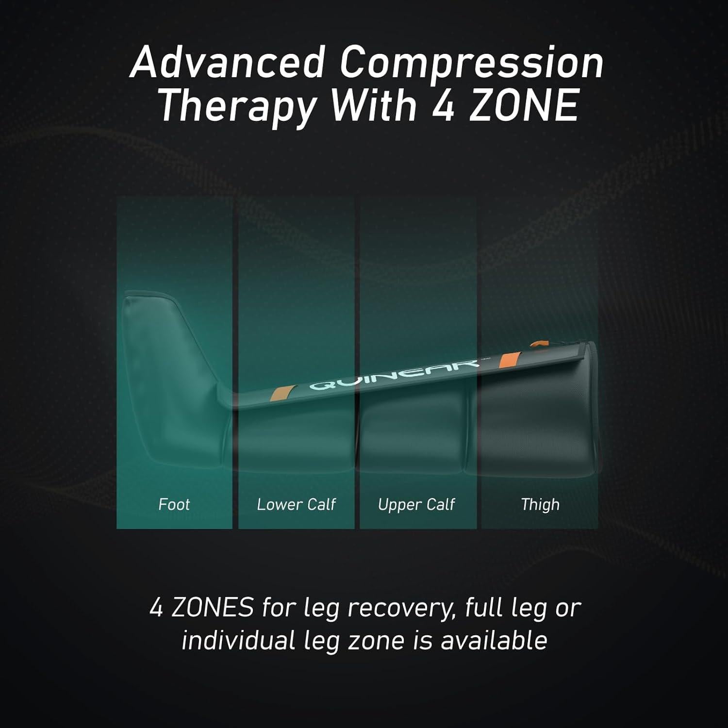 Botas de Compresión Inalámbricas QUINEAR Mediano 40x31x15cm