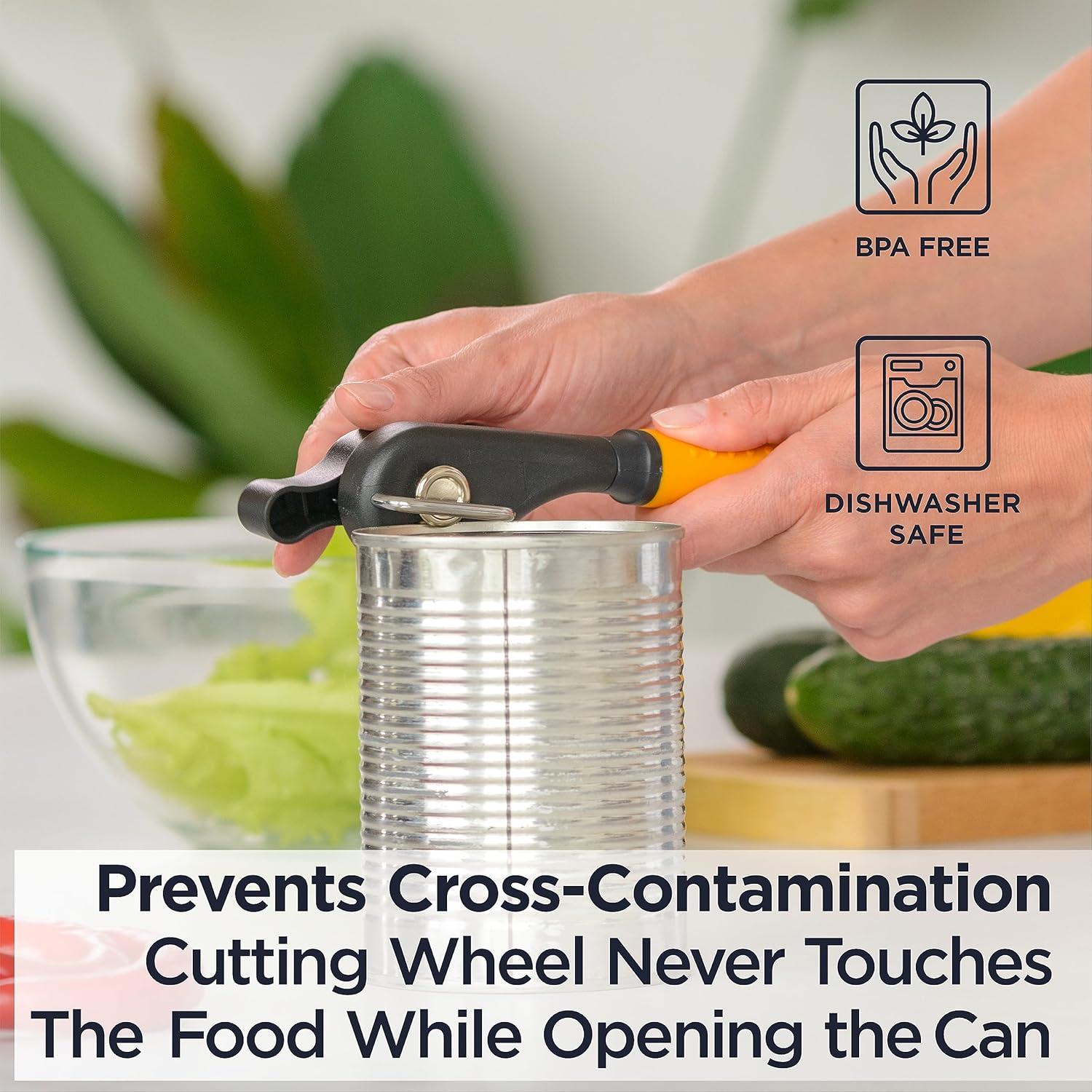 Abrelatas Manual Deiss Pro Naranja Acero Inoxidable 21.5cm