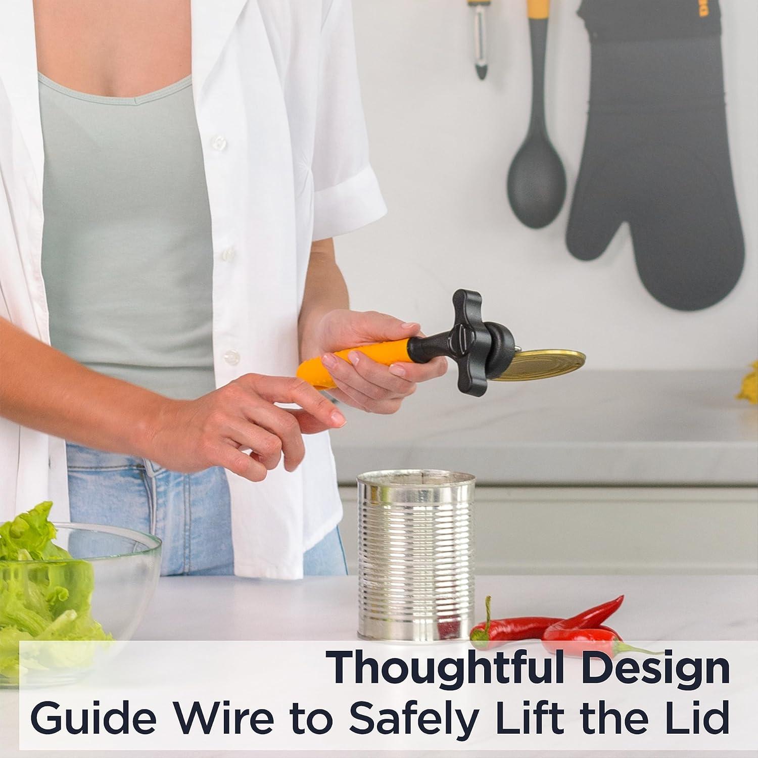 Abrelatas Manual Deiss Pro Naranja Acero Inoxidable 21.5cm