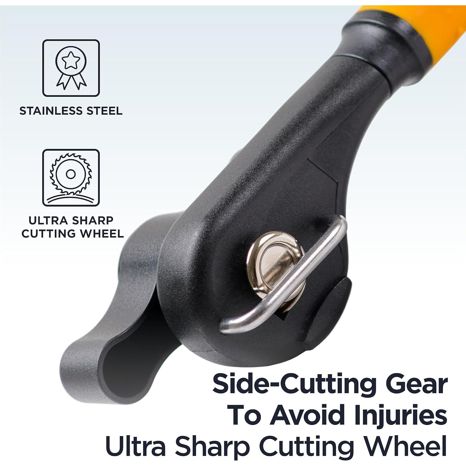 Abrelatas Manual Deiss Pro Naranja Acero Inoxidable 21.5cm