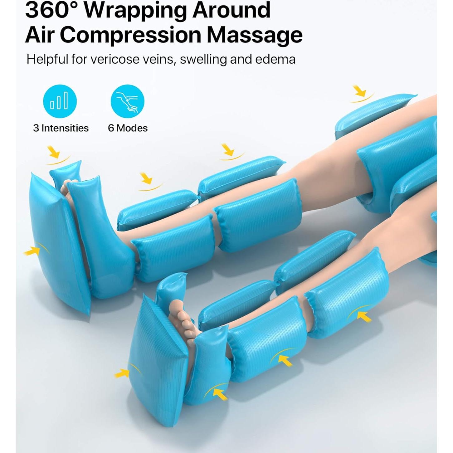 Masajeador de Piernas ALLJOY con Calor y Compresión 360°