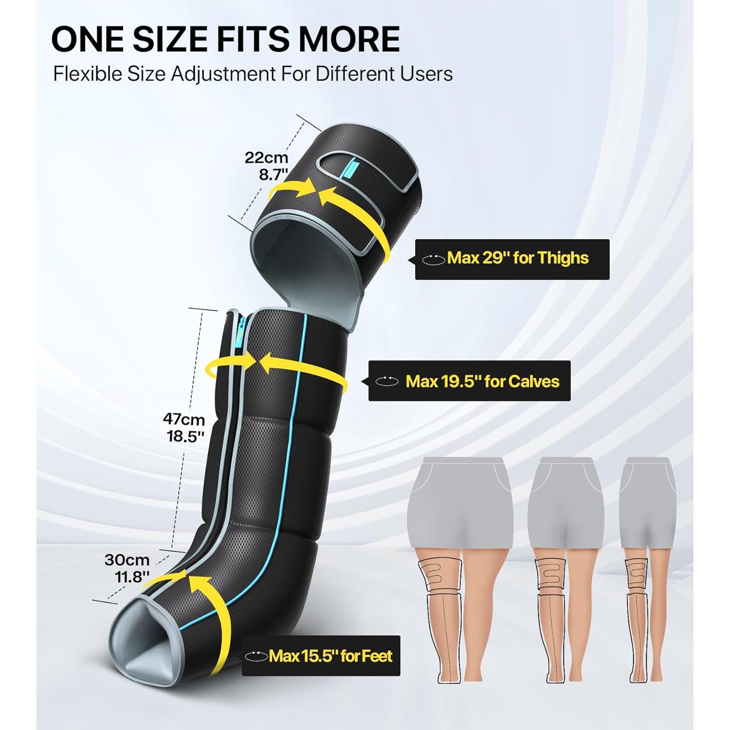 Masajeador de Piernas ALLJOY con Calor y Compresión 360°