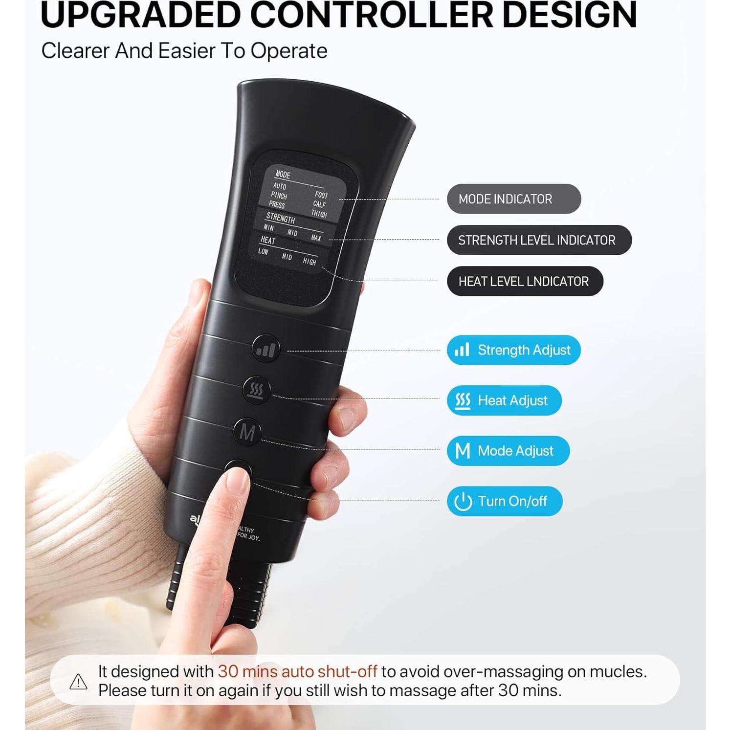 Masajeador de Piernas ALLJOY con Calor y Compresión 360°