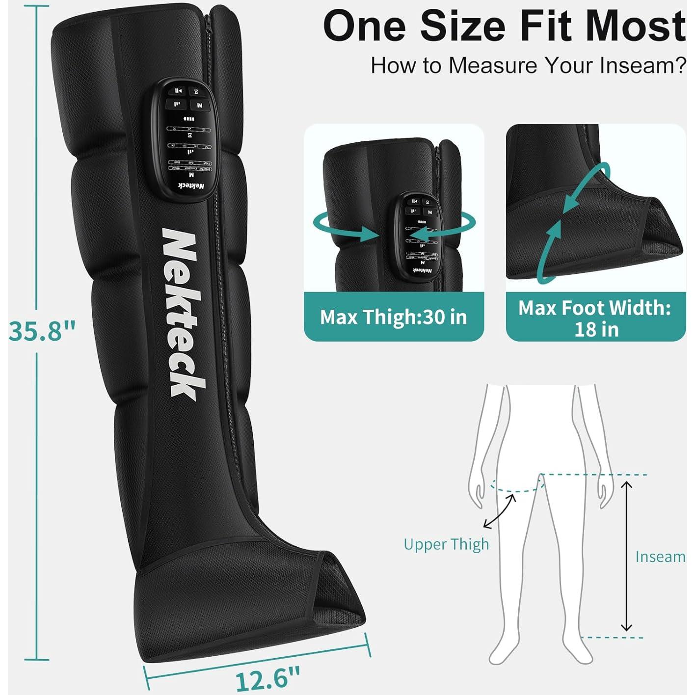 Masajeador de Piernas Nekteck Inalámbrico Recargable 2.14kg