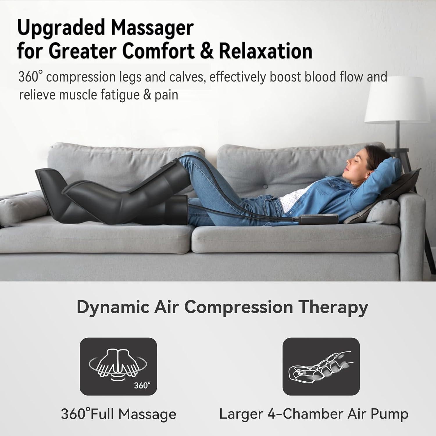 Masajeador de Piernas FIT KING FT-093A con Compresión de Aire