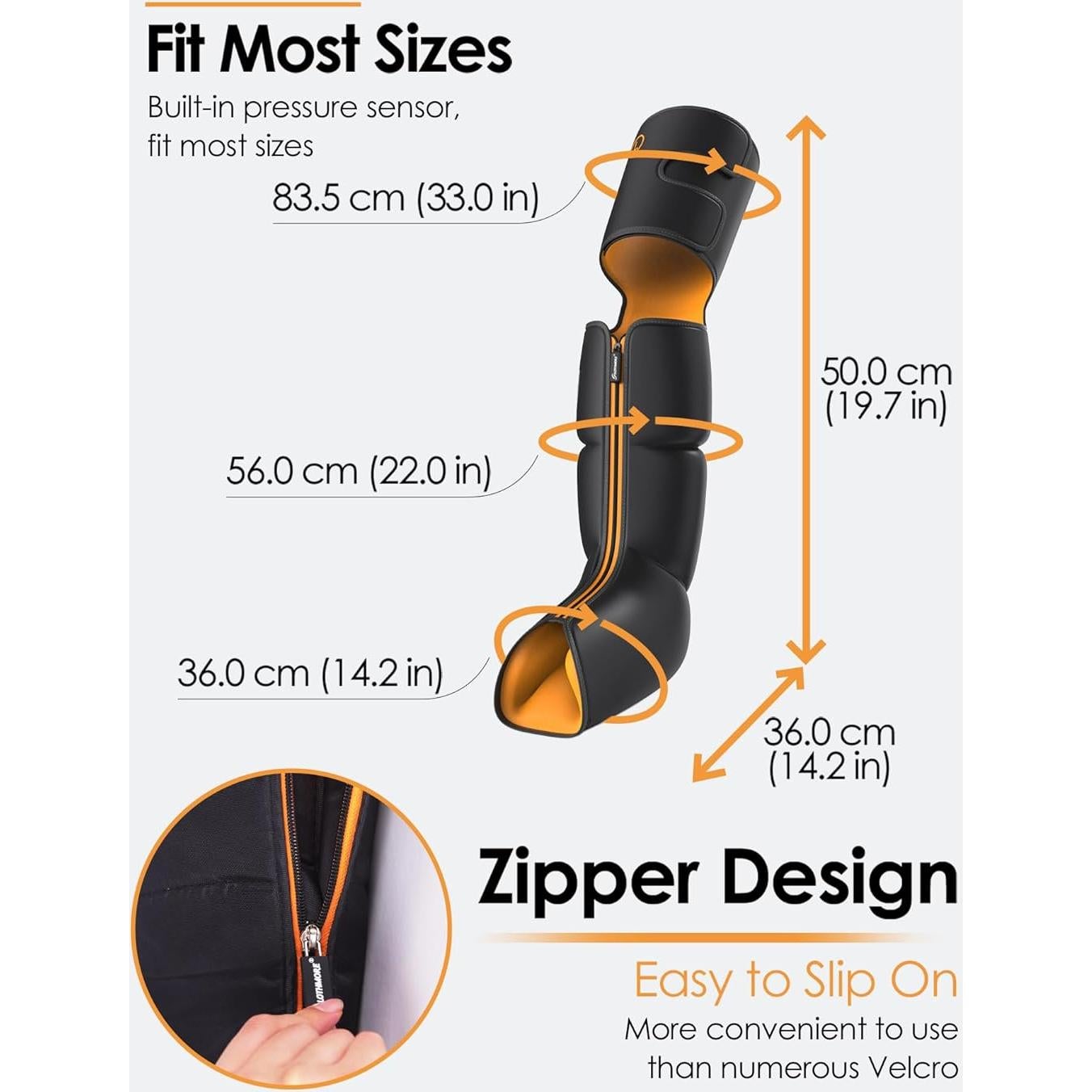 Masajeador de Piernas SLOTHMORE con Calor y Compresión 3 Niveles