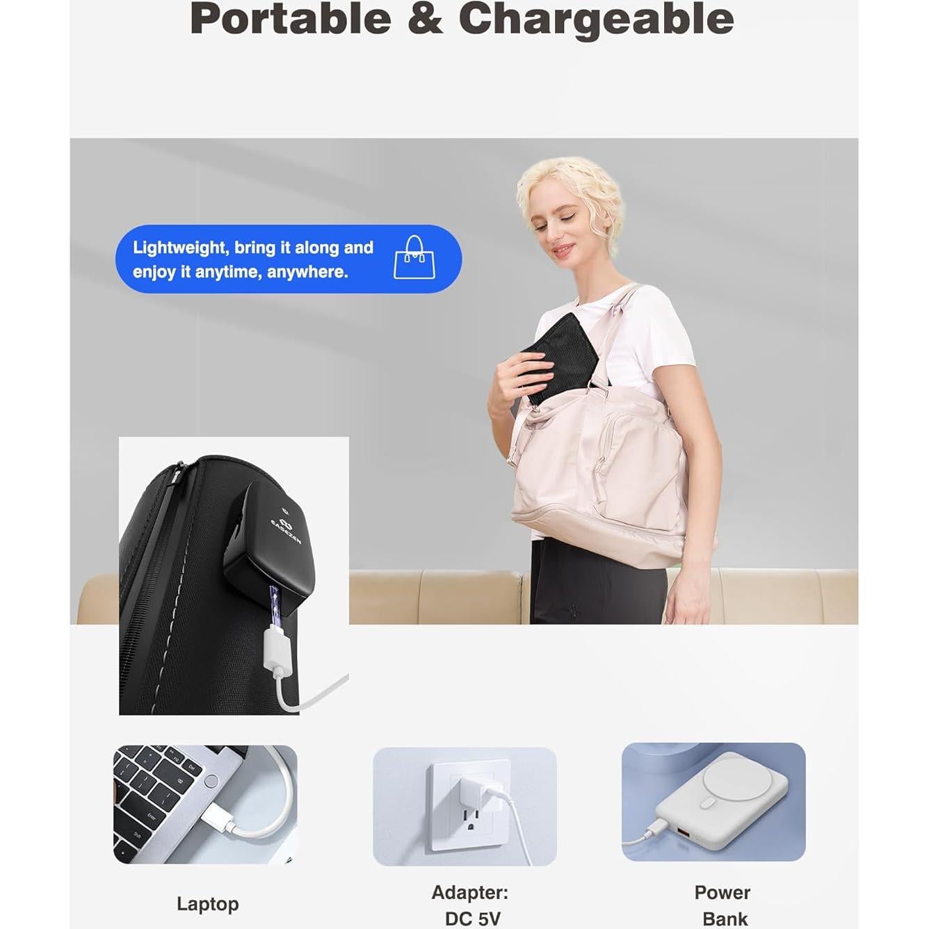 Masajeador de Pantorrillas Inalámbrico EaseZen con Calor y Compresión