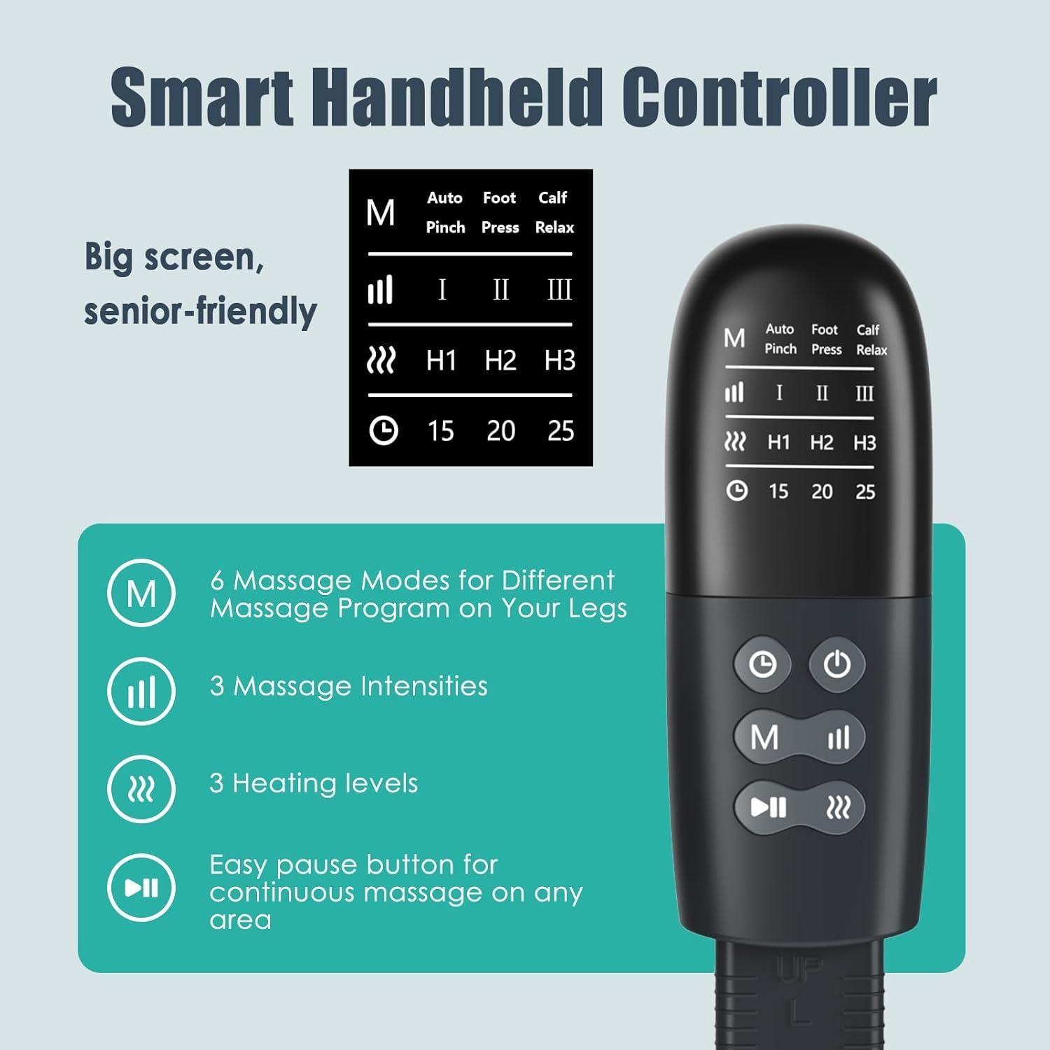 Masajeador de Piernas Slothmore con Calor y Compresión 6 Modos