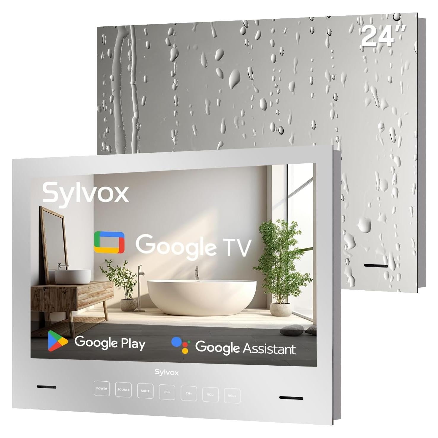 Televisor Espejo SYLVOX 24" 1080P Impermeable para Baño