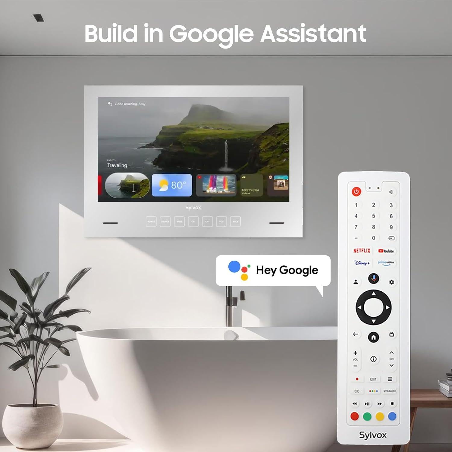 Televisor Espejo SYLVOX 24" 1080P Impermeable para Baño