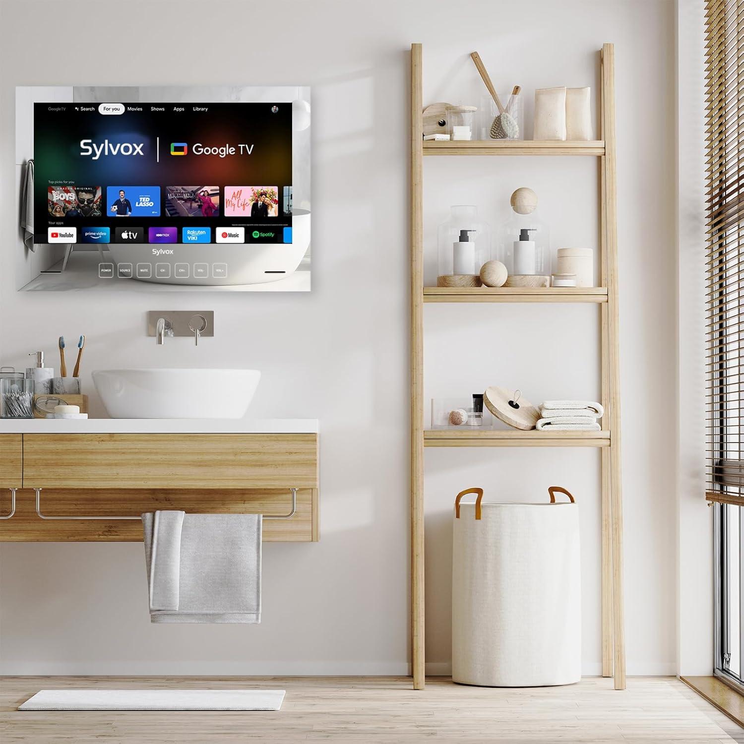 Televisor Espejo SYLVOX 24" 1080P Impermeable para Baño