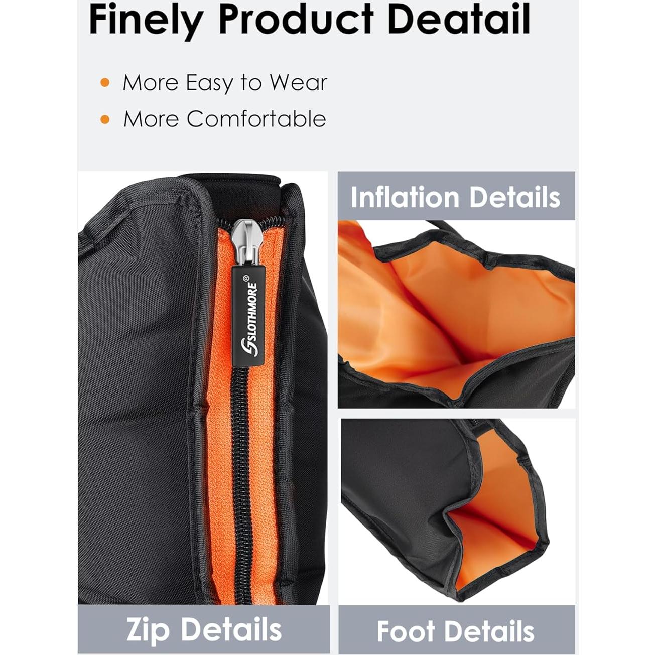 Masajeador de Piernas SLOTHMORE con Calor y Compresión 3 Niveles