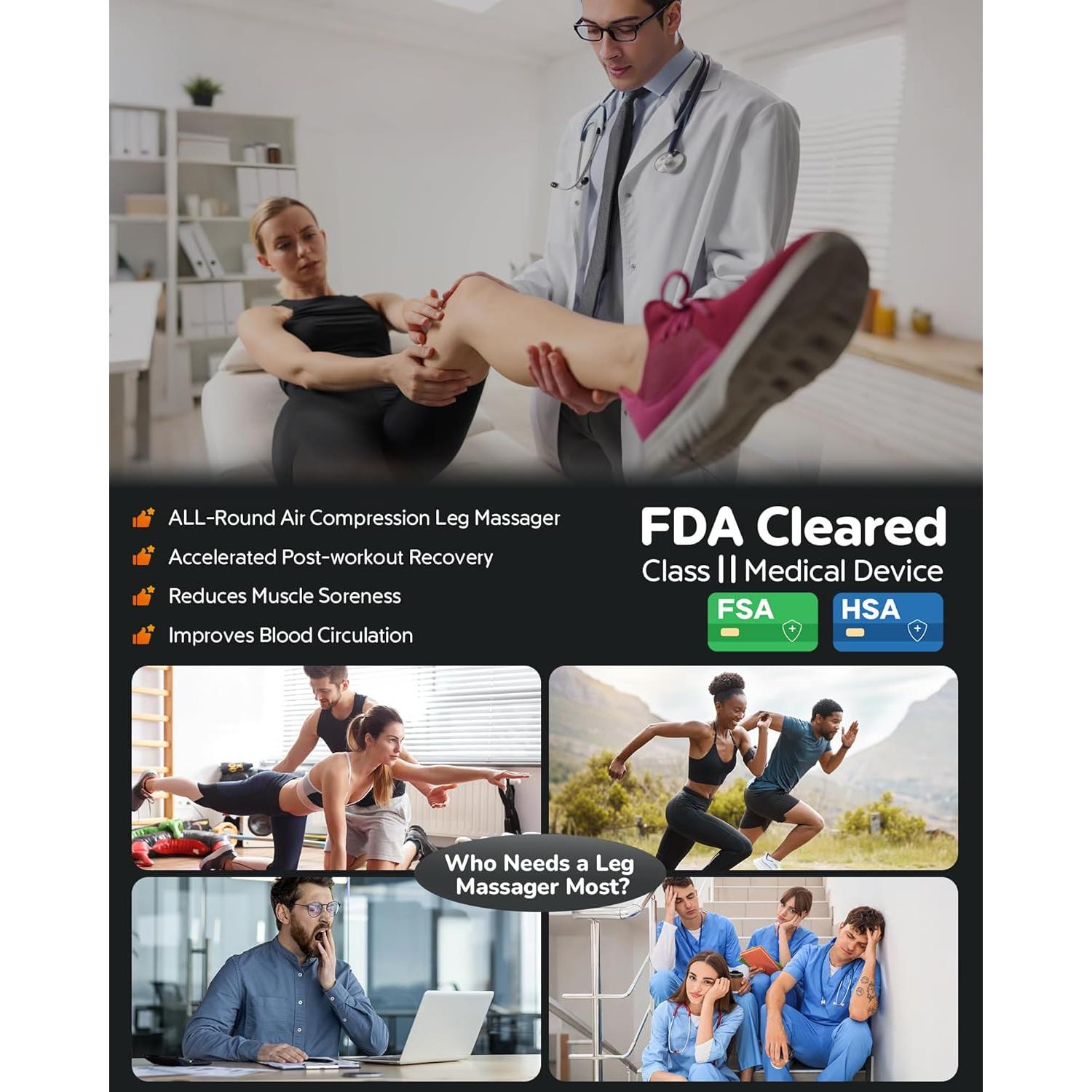 Botas de Compresión Profesional Xiamen Healthpal Medianas