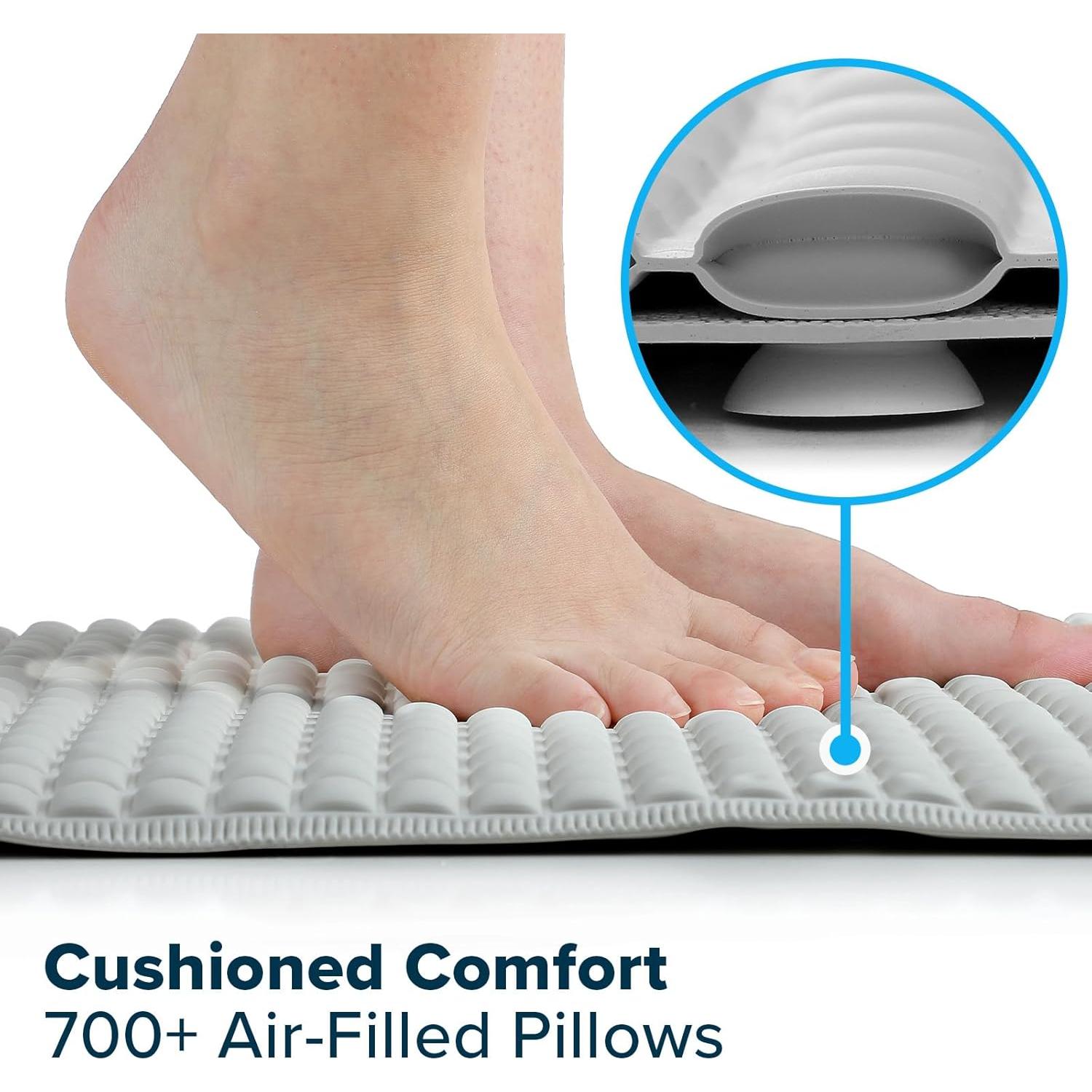 Tapete de Baño Antideslizante SlipX Solutions Gris 68.5x39.4cm