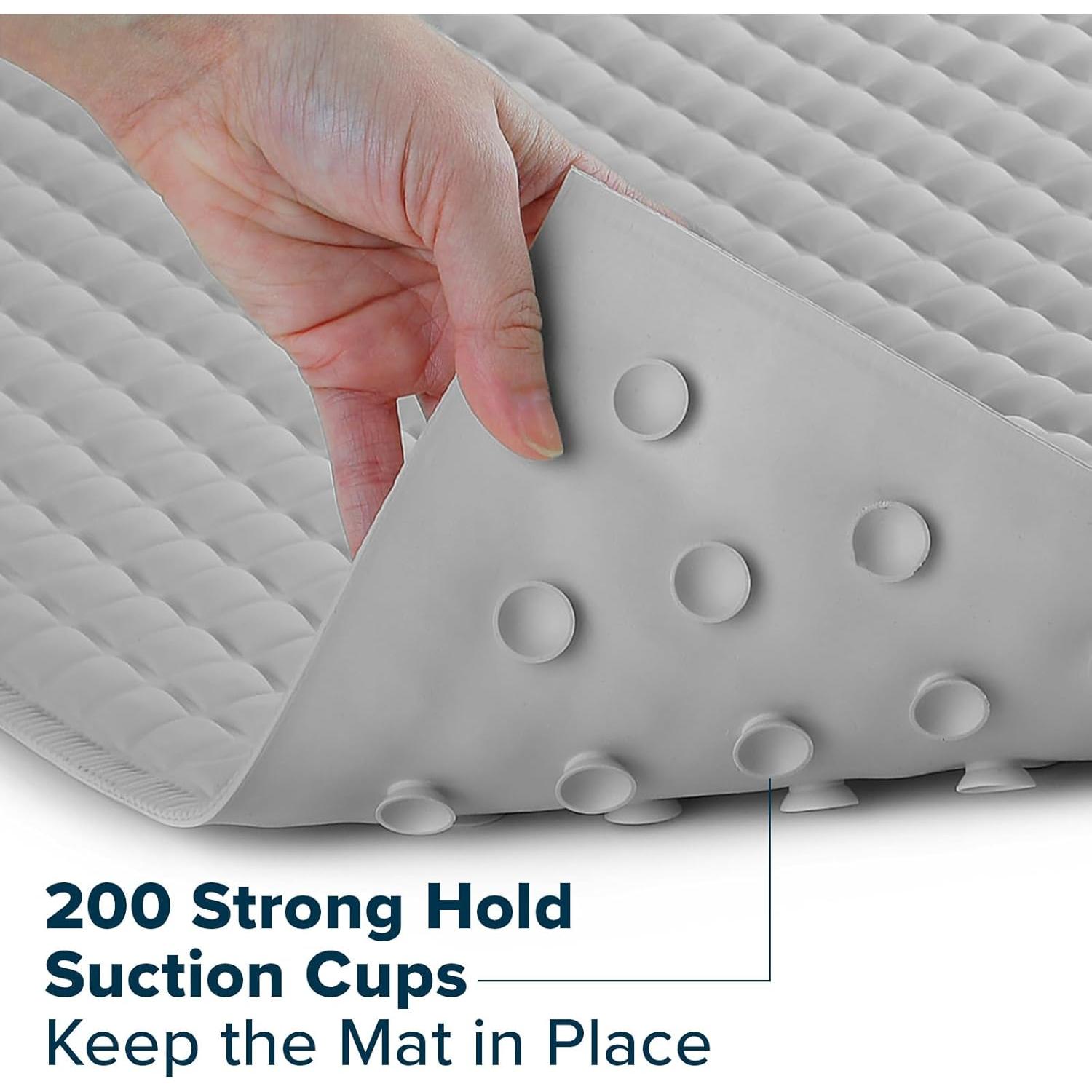 Tapete de Baño Antideslizante SlipX Solutions Gris 68.5x39.4cm