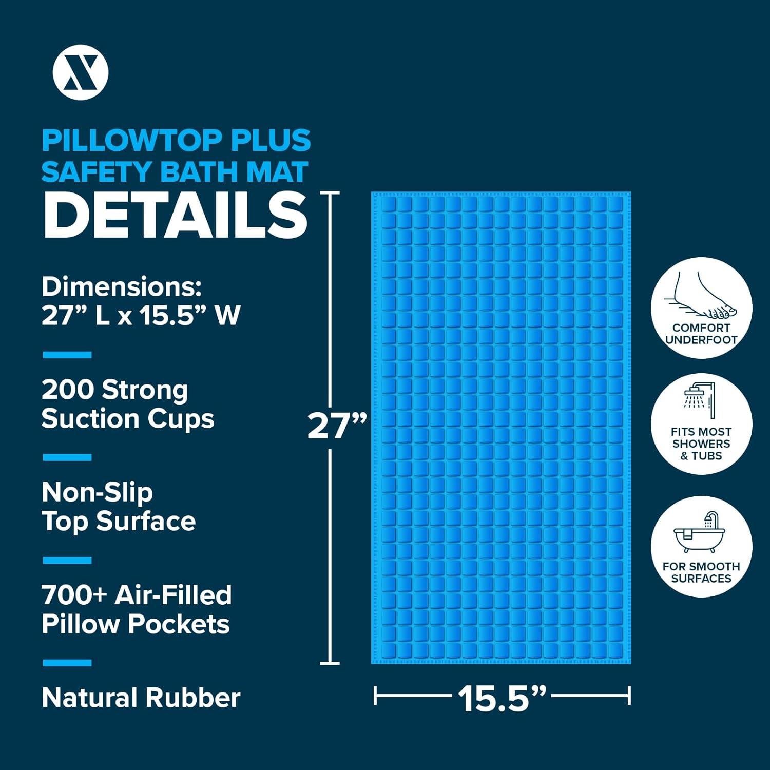 Tapete de Baño Antideslizante SlipX Solutions Gris 68.5x39.4cm